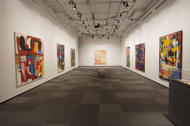 Installation photo, Each Painted Document, Nickle Galleries